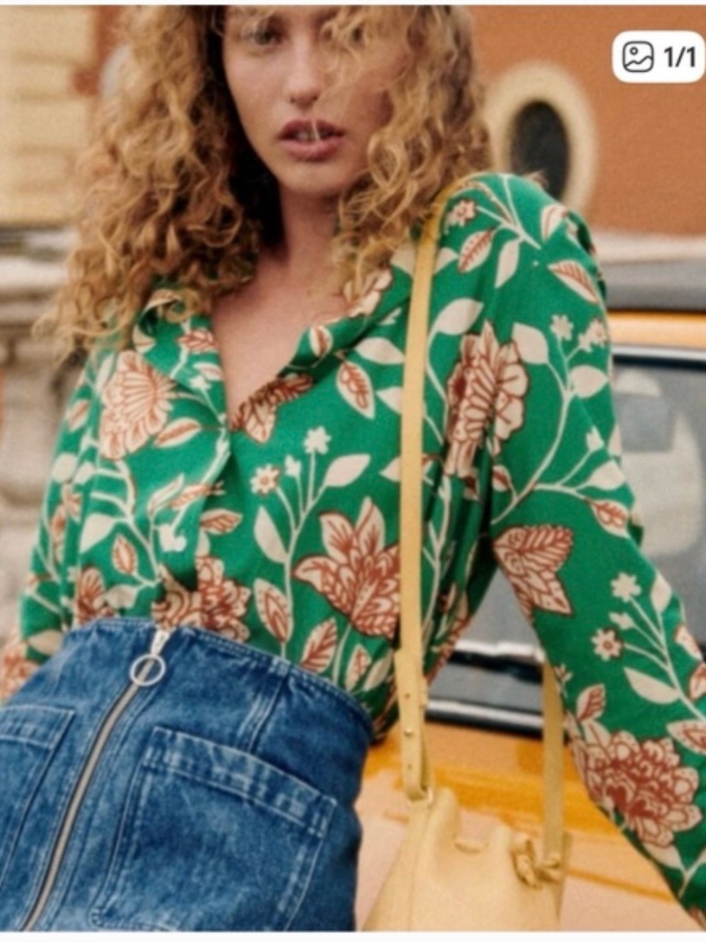 Sezane Pierro Gemini Shirt, Size 36, US 4